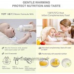 QINGTIAN Babyflaschenwärmer nach Hause,Sterilisieren,wärmere Muttermilch,Lebensmittel-Schnellheizung,Auftau-Mahlzeit,6-in-1-Babynahrungsheizung Genaue Temperaturregelung