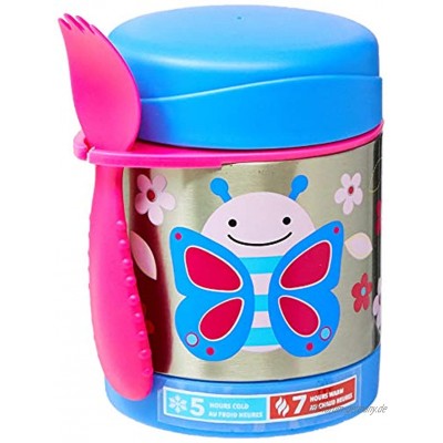Skip Hop Aufbewahrungsbehälter für Essen aus Edelstahl isoliert Schmetterling Blossom mehrfarbig