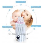 Vaporisator,Sterilisator Für Babyflaschen,Tragbare USB-Powered Infant Neugeborenen Babyflaschenwärmer Heizung Isolierung Tasche Abdeckung für Home Travel Outdoor Car