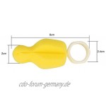 FISZ Baby Brustwarzenbürste 360 Grad drehbar gelb 2 Stück