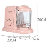 WanuigH Babynahrungszubereiter Mini-Baby-Ergänzungsgefäß Baby-Kochen-Mischmaschinen-Schleifmaschine Leicht zu Bedienen Farbe : Pink Size : 20x23x14cm