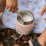 BÉABA Isolierender Thermobehälter für Mahlzeiten Für Babys und Kinder 100 % luftdicht Edelstahl Hält mehr als 5 Stunden lang kalt warm Doppelwandig 300 ml Grau Grün