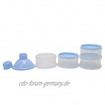Cuigu 4 Schicht Milchpulver-Behälter 1 Stück,Tragbare Formel Für Die Aufbewahrung Von Lebensmitteln Versiegelt