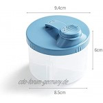 Moslate Aufbewahrungsbox für Milchpulver tragbare Aufbewahrungsbehälter mit 4 Fächern und Deckeln Formelspender Baby-Snack-Becher für Outdoor-Aktivitäten