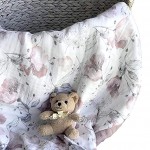 Aenne Baby Musselin-Decke 4-lagig Blumenmuster 120 x 120 cm 675 g 1 Stück