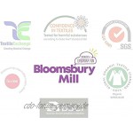 Bloomsbury Mill Packung mit 6 superweichen Musselin-Decken – 100 % zertifizierte Bio-Baumwolle in Geschenkband-Sternen Chevrons & Polka Dots Designs – Blau & Weiß – 71,1 x 71,1 cm
