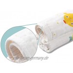 KANKOO Spucktücher Baby Waschlappen 10er 27*27CM Musselin Tuch Mulltücher Weiche 100% Baumwolle Premium Qualität für Baby