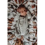 Mini Indians Baby Musselintuch Forest Animals als Pucktuch Decke und Spucktuch geeignet 120 x 120 cm Bambus Baumwolle