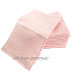 M.M.C. 10er Pack Mullwindeln | Spucktücher 100% Baumwolle Stoffwindeln & Mulltücher fürs Baby | ÖKO-TEX zertifiziert 80x70 cm 10 Rosa