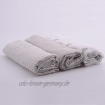 PEKITAS 3er-Pack Mullwindeln | Decken aus Musselin 100 % Baumwolle Musselin-Waschlappen für Babys Qualität 75 x 75 cm Farbe Kaffee Weiß