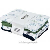 Pippi Mulltücher 8er-Pack weiß Marine grün Größe 70x70 cm