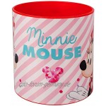 alles-meine.de GmbH großer Trinkbecher Henkeltasse Kindertasse Disney Minnie Mouse BPA frei 350 ml Mikrowellen geeignet Kunststoff Plastik Trinklerntasse Tr..