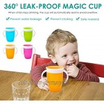 Baby Sippy Cup Mit Griff BPA Free Miracle 360˚ Trainer Cup Auslaufsicher Baby Learning Trinkbecher Auslaufsicher Soft Spout Training Cup Für Kleinkinder Spout Sippy Cup Für Baby Dring Wasser Und