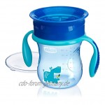 Chicco Perfect Cup Trinkbecher 200 ml ab 12 Monaten Nilpferd Blau