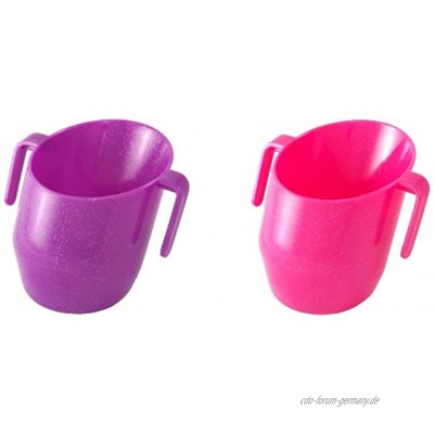 Doidy Cup 10118 Spar-Doppelpack pink lila mit Funkeln