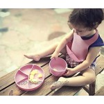 everyday baby Baby Silikon Esslernschüssel mit Saugfuß First Taste Ab 4 Monate Spülmaschinen- und mikrowellengeeignet Purple Rose 30813 0304 01