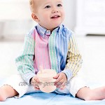 Kleinkinderbecher lebensmittelechter Silikon-Trainingsbecher für Babys Trinkbecher aus Stroh mit Strohhalm und Griff auslaufsicher BPA-frei Trainerbecher für Babys Kleinkinder