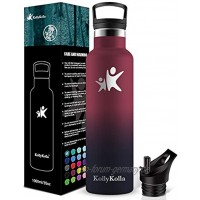 KollyKolla Vakuum-Thermoskanne 1L Edelstahl Trinkflasche 1L Vakuum-Isolierung Auslaufsichere Thermosflasche,BPA-freie Wasserflasche für Sport