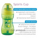 MAM Sports Cup 330 ml auslaufsicherer Baby Trinkbecher mit selbstöffnendem Ventil Kinder Trinkbecher mit rutschfester Greiffläche ab 12+Monaten Hund