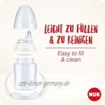 NUK Learner Cup Trinklernbecher auslaufsicher hochwertiger Edelstahl langlebig und hygienisch 6-18 Monate Boy 125 ml Blau