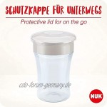 NUK Magic Cup Trinklernbecher mit persönlicher Gravur auslaufsicherer 360°-Trinkrand 8+ Monate BPA-frei 230 ml Peppa Pig blau weiß