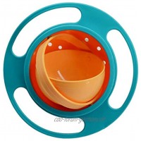 BSTCAR 1PC Universal Gyro Bowl,Baby Schüssel,Kinder dreht Sich des Kreisels 360 Drehen Schüssel mit Deckel Gyroskop Flying Disk Schalen mit Deckel Vermeiden Nahrungsmittelverschütten