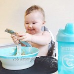 Twistshake 78150 Babyschüssel mit Saugnapf aus Silikon BPA Frei Rutschfest ab 6 Monaten Pastel Light Blue Blau pastellblau 6+ months