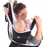 Cococho Ergonomische Babytrage passt sich vom Säugling zu Kleinkind an einfache Methode ohne Unterstützung für vorne und hinten Atmungsaktive Baumwolle 3D Mesh innen Beißpads sind enthalten