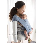 Ergobaby Embrace Babytrage für Neugeborene ab Geburt Extra Weich Bauchtrage Baby Tragetasche Ergonomisch Oxford Blau
