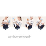 Gabesy Leichte Babytrage atmungsaktiver Baby-Hocker mit Hüft-Sitz Verstellbare Multi-Positionen für Babys von 4 bis 36 Monaten
