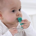 Baby Löffel Gabeln Set Kleinkind Selbstfütterung Utensilien Silikon Besteck-Set BPA frei Easy Grip Training Löffel & Gabeln Blau mit Travel Safe Case