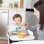 Bumkins Tutti-Frutti Dip- Fütter- Baby-LED-Entwöhnungslöffel für Kinder ab 3 Monaten 3er-Pack