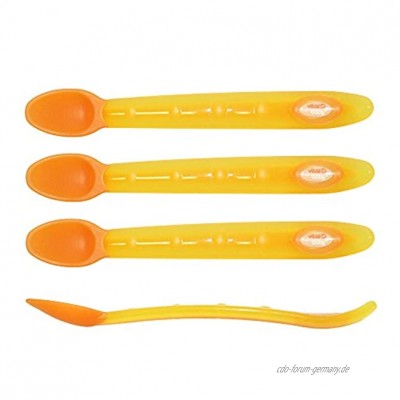 Vital Innovations 492699 Baby Wärme-Sensor-Löffel orange