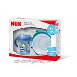 NUK Esslern-Set Boy Geschenkbox mit Cup Esslernschale und Löffeln ab 6 Monaten