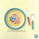 Petit Jour Paris Geschirrset Peppa Pig Um wie die Erwachsenen zu essen PI701K