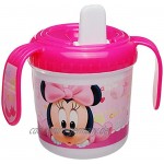 alles-meine.de GmbH 2 TLG. Set: Platzdeckchen + Trinklernbecher Trinklerntasse Trinklernflasche Disney Minnie Mouse 250 ml BPA frei auslaufsicher Baby Kinder Ei..