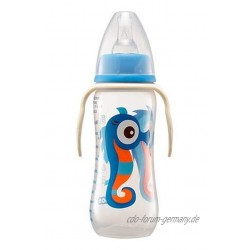 Kuli-Muli 16810 Standardhals Baby Flasche Seahorse Boy mit Griff 250 ml