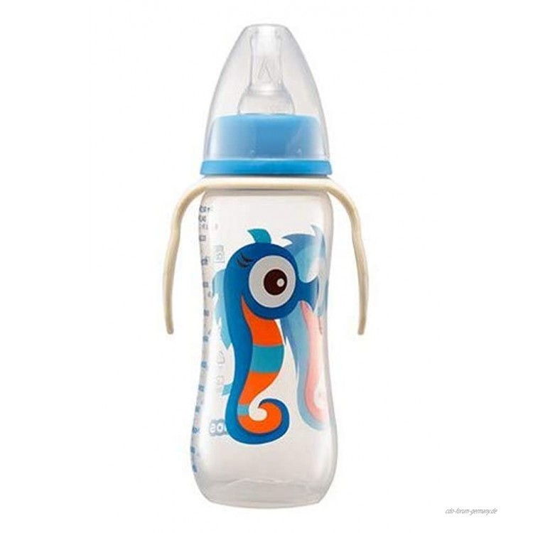 Kuli-Muli 16810 Standardhals Baby Flasche Seahorse Boy mit Griff 250 ml