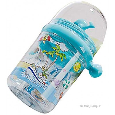 Lanceasy Trinkflasche Kinder,250ml Kinder Wassersprühbecher Cartoon Whale Baby Fütterung mit Stroh Outdoor Becher Flasche