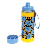 LS-LebenStil Kinder Trinkflasche Astrid Flower 600ml Wasserflasche Sport-Flasche BPA-frei