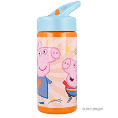 Peppa Wutz Pig Sipper Flasche tropfensichere Kinder Trinkflasche 410 ml