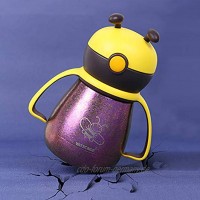 Jolmo Lander Schnabeltasse aus Titan doppelwandig beschwert mit Strohhalm Violett