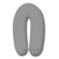 Amilian® BEZUG für Stillkissen Baby Lagerungskissen Lang Seitenschläferkissen 170 cm Grau