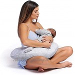 Dilamababy Stillkissen Klein mit 2 Kissenbezügen 100% Oeko-Tex Zertifizierte Baumwolle Abnehmbarer und Waschbarer Bezug Multifunktionale von Mutter und Baby