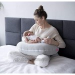 Motherhood Stillkissen Premium aus Baumwoll-Velour Öko Tex Standard 100 hellgrau 2019