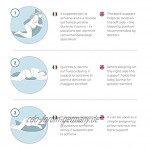 Nuvita 7100 DreamWizard Stillkissen Seitenschläferkissen und Schwangerschaftskissen-Multifunktion 12 in 1 mit verstellbarem Lendenwirbelstütze-Stillkissen&Baby Kissen-Made in Italy