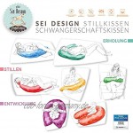 Sei Design Stillkissen mit EPS Mikroperlen 170 + 1x Extra Stillkissenbezug