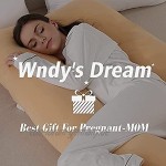 Wndy's Dream U-förmiger stillkissen schwangerschaftskissen seitenschläferkissen Abnehmbarer und waschbarer Bezug aus Baumwolle