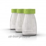 Ardo Bottle Set – Hochwertige Flaschen zur hygienischen Aufbewahrung von Muttermilch – Passend für Standard Flaschensauger – 3 Muttermilchbehälter