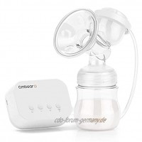 Cmbear Elektrische Milchpumpe mit Silikon Schnuller BPA frei Dual Brustpumpe Automatische Massage für Postpartum Prolactin USB-Schnittstelle